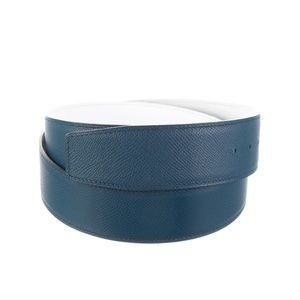 Hermès Belt Strap in Blue & White Size 90